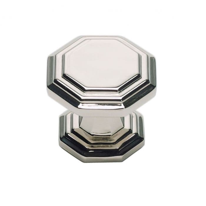 Top Knobs Dickinson 1-1/4" (32 mm) L x 1-1/4" (32 mm) W Polished Nickel Knob, 319-PN