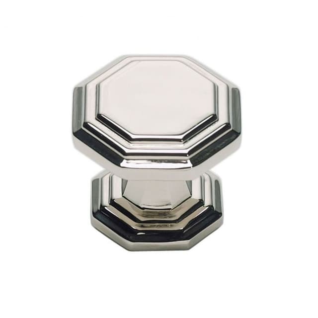 Top Knobs Dickinson Series 1-1/4 in (32 mm) L x 1-1/4 in (32 mm) W Polished Nickel Knob, - 319-PN