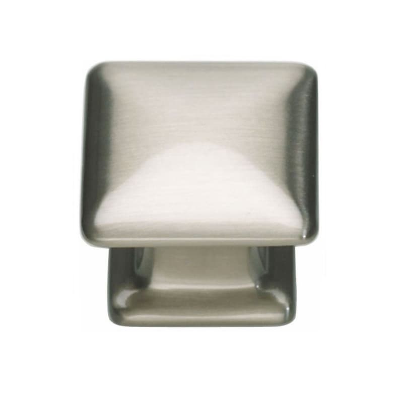 Top Knobs Alcott Series 1-1/4 in (32 mm) L x 1-1/4 in (32 mm) W Brushed Nickel Knob, - 322-BRN