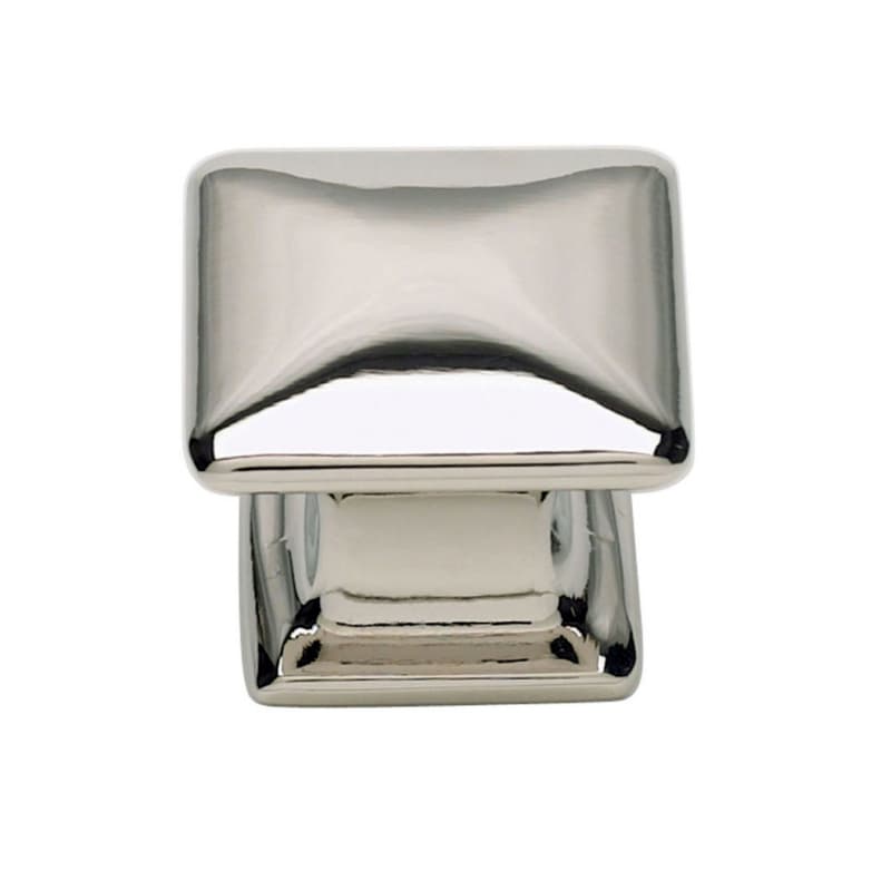 Top Knobs Alcott 1-1/4" (32 mm) L x 1-1/4" (32 mm) W Polished Nickel Knob, 322-PN