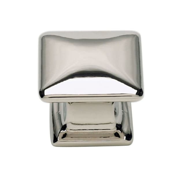 Top Knobs Alcott Series 1-1/4 in (32 mm) L x 1-1/4 in (32 mm) W Polished Nickel Knob, - 322-PN