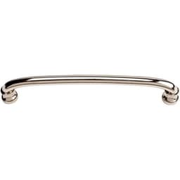 Top Knobs Shelley Series 6-5/16" (160 mm) Center to Center Polished Nickel Pull, - 330-PN
