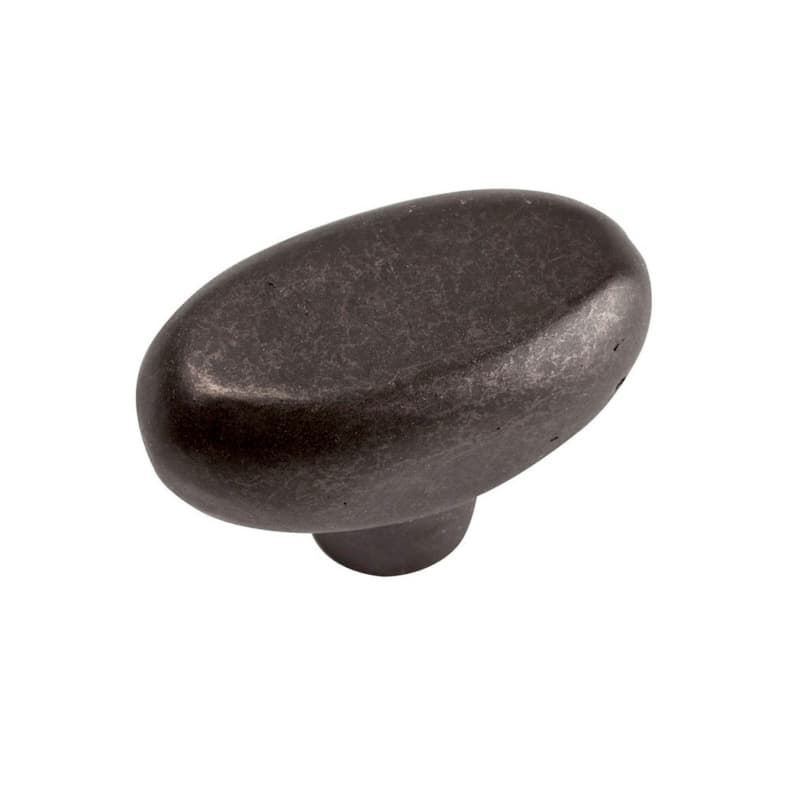 Top Knobs Distressed 1-11/16" (43 mm) L x 1" (25 mm) W Oil Rubbed Bronze Knob, 332-ORB