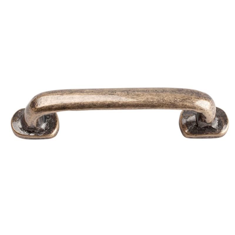 Top Knobs Distressed 3" (76 mm) Center to Center Champagne Pull, 333-CM
