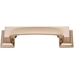 Top Knobs Sutton Place Series 3" (76 mm) Center to Center Champagne Cup Pull, - 339-CM