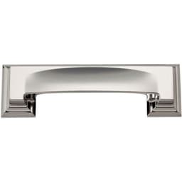 Top Knobs Sutton Place Series 3" (76 mm) Center to Center Polished Nickel Cup Pull, - 339-PN