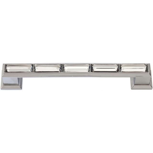 Top Knobs Crystal Series 5-1/16" (128 mm) Center to Center Polished Chrome Pull, - 342-CH