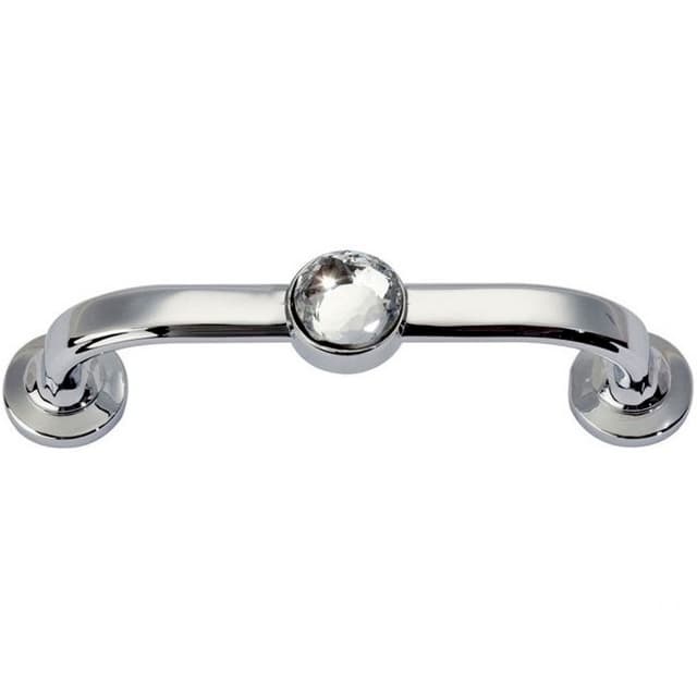 Top Knobs Crystal Series 3" (76 mm) Center to Center Polished Chrome Pull, - 344-CH
