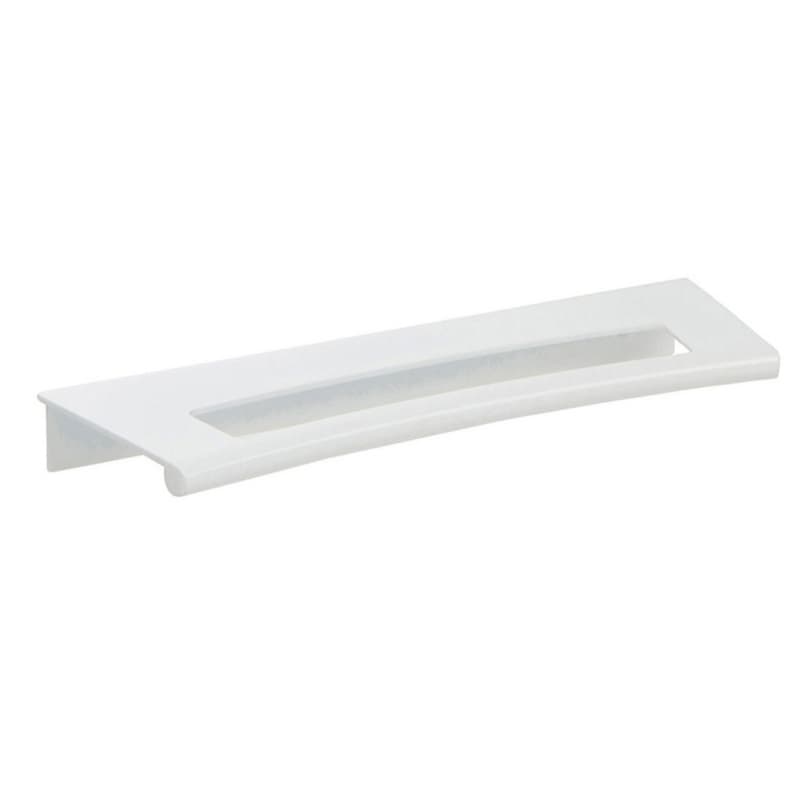 Top Knobs Edge Pulls Series 5-1/16" (128 mm) Center to Center High White Gloss Pull, - 363-WG
