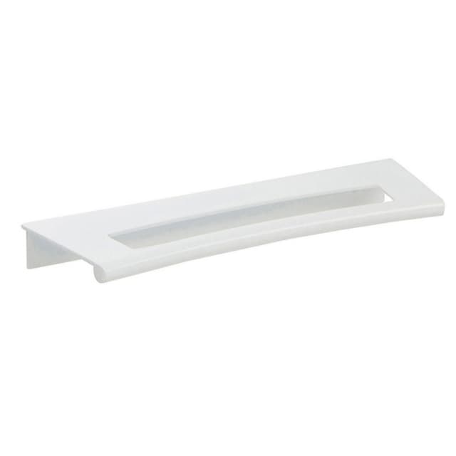 Top Knobs Edge Pulls Series 5-1/16" (128 mm) Center to Center High White Gloss Pull, - 363-WG