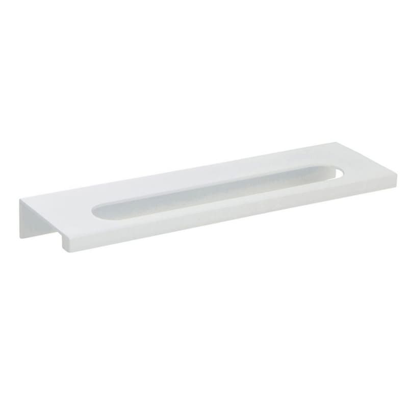 Top Knobs Edge Pulls 5-1/16" (128 mm) Center to Center High White Gloss Pull, 365-WG