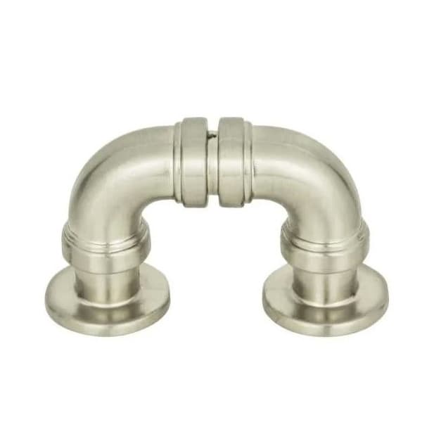 Top Knobs Steam Punk 1-5/16" (33 mm) Center to Center Brushed Nickel Pull, 366-BRN