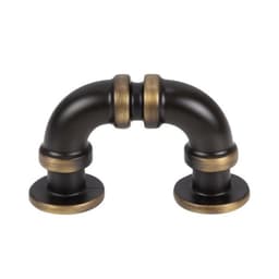 Top Knobs Steam Punk Series 1-5/16" (33 mm) Center to Center Cafe Bronze Finger Pull, - 366-CFB