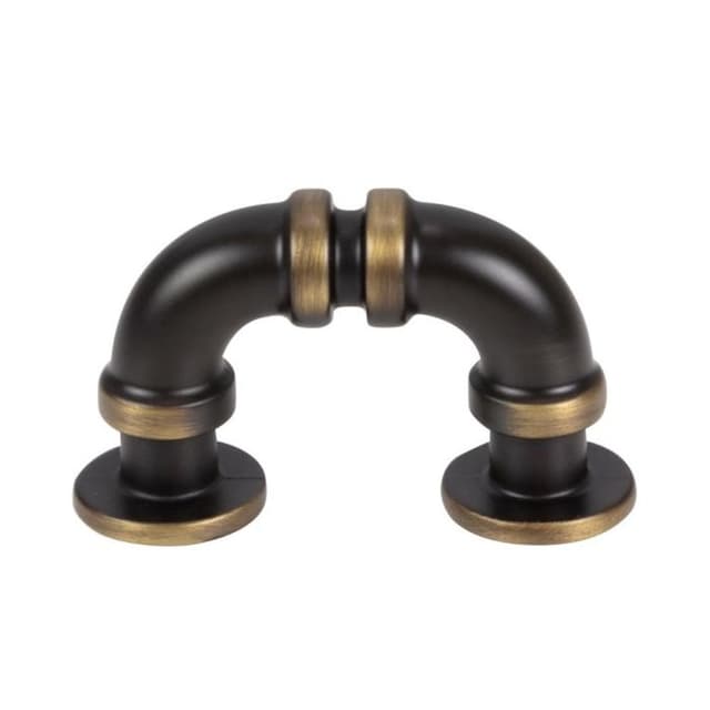 Top Knobs Steam Punk Series 1-5/16" (33 mm) Center to Center Cafe Bronze Finger Pull, - 366-CFB