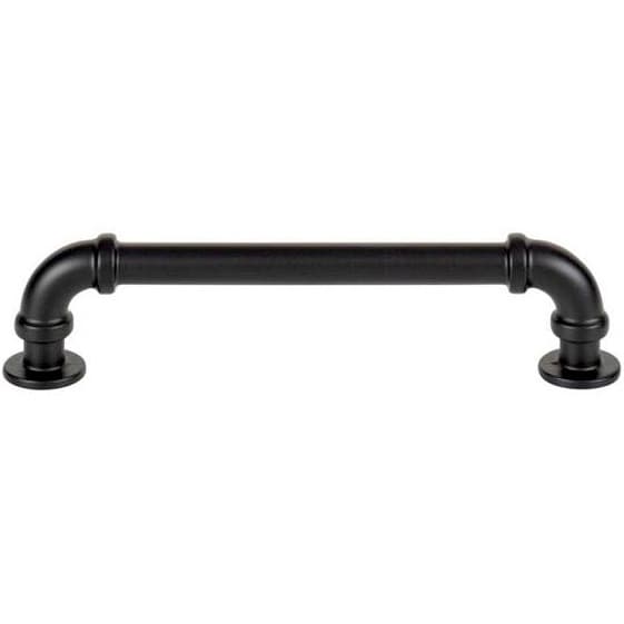 Top Knobs Steam Punk 5-1/16" (128 mm) Center to Center Matte Black Pull, 368-BL