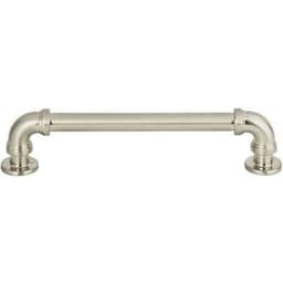 Top Knobs Steam Punk Series 5-1/16" (128 mm) Center to Center Brushed Nickel Pull, - 368-BRN