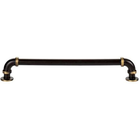 Top Knobs Steam Punk 7-9/16" (192 mm) Center to Center Cafe Bronze Pull, 369-CFB