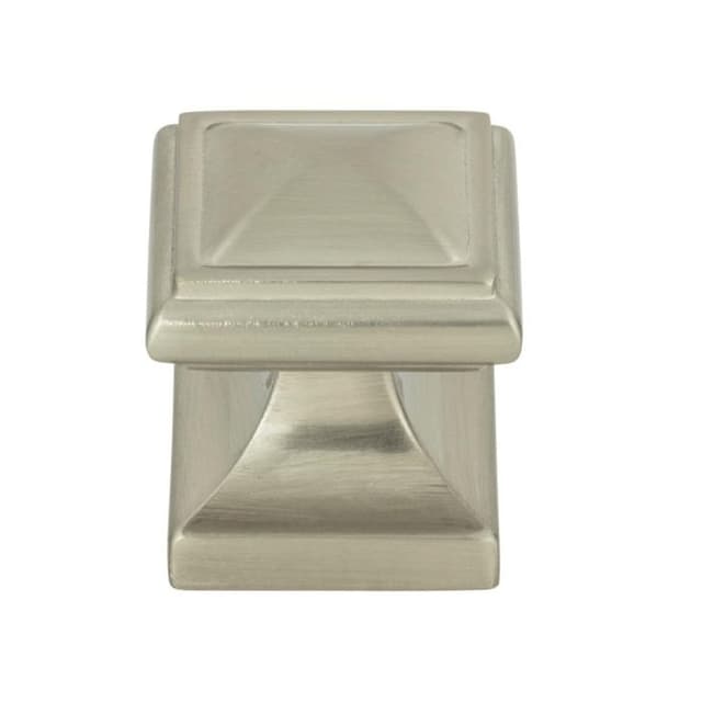 Top Knobs Wadsworth Series 1-1/4 in (32 mm) L x 1-1/4 in (32 mm) W Brushed Nickel Knob, - 370-BRN
