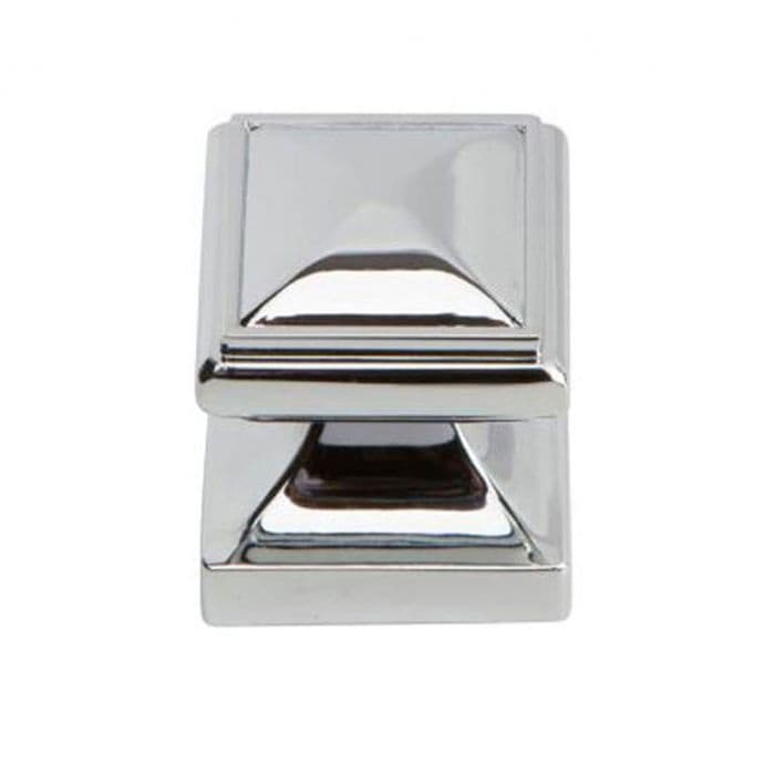 Top Knobs Wadsworth Series 1-1/4 in (32 mm) L x 1-1/4 in (32 mm) W Polished Chrome Knob, - 370-CH