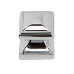 Top Knobs Wadsworth Series 1-1/4 in (32 mm) L x 1-1/4 in (32 mm) W Polished Chrome Knob, - 370-CH