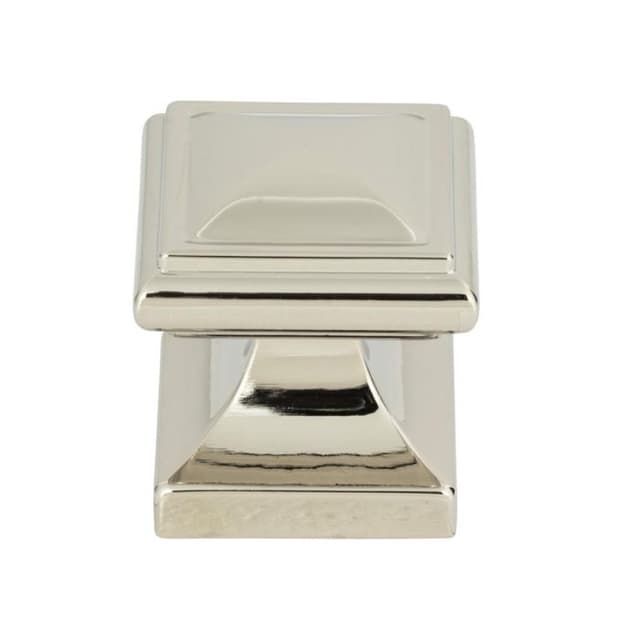 Top Knobs Wadsworth Series 1-1/4 in (32 mm) L x 1-1/4 in (32 mm) W Polished Nickel Knob, - 370-PN