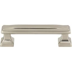 Top Knobs Wadsworth Series 3-3/4" (95 mm) Center to Center Brushed Nickel Pull, - 372-BRN