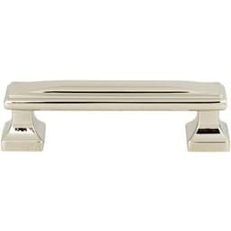 Top Knobs Wadsworth Series 3-3/4" (95 mm) Center to Center Polished Nickel Pull, - 372-PN