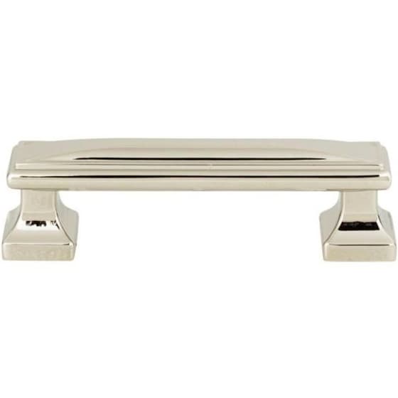 Top Knobs Wadsworth 3-3/4" (95 mm) Center to Center Polished Nickel Pull, 372-PN