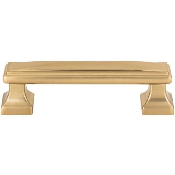 Top Knobs Wadsworth Series 3-3/4" (95 mm) Center to Center Warm Brass Pull, - 372-WB
