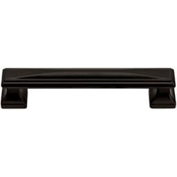 Top Knobs Wadsworth Series 5-1/16" (128 mm) Center to Center Matte Black Pull, - 373-BL