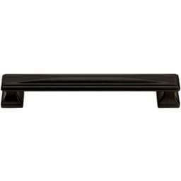Top Knobs Wadsworth Series 6-5/16" (160 mm) Center to Center Matte Black Pull, - 374-BL