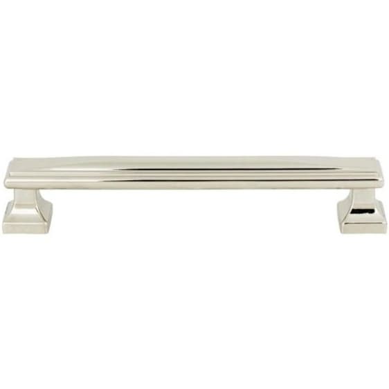 Top Knobs Wadsworth 6-5/16" (160 mm) Center to Center Polished Nickel Pull, 374-PN