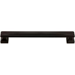Top Knobs Wadsworth Series 7-9/16" (192 mm) Center to Center Matte Black Pull, - 375-BL