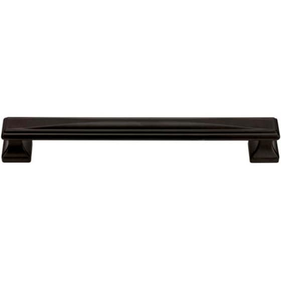 Top Knobs Wadsworth Series 7-9/16" (192 mm) Center to Center Matte Black Pull, - 375-BL