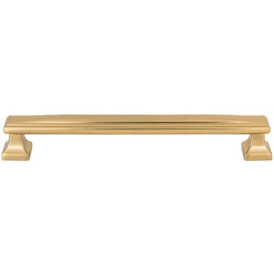 Top Knobs Wadsworth 7-9/16" (192 mm) Center to Center Warm Brass Pull, 375-WB