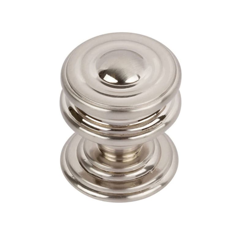 Top Knobs Campaign 1-1/4" (32 mm) Diameter Brushed NickelKnob, 376-BRN