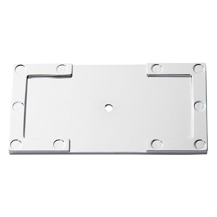 Campaign L-Bracket Backplate 3-11/16" Long Polished Chrome Atlas Homewares