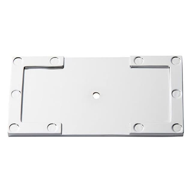Campaign L-Bracket Backplate 3-11/16" Long Polished Chrome Atlas Homewares