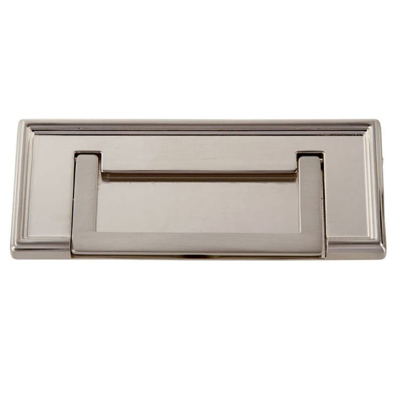 Top Knobs Campaign Series 3" (76 mm) Center to Center Brushed Nickel Pull, - 381-BRN