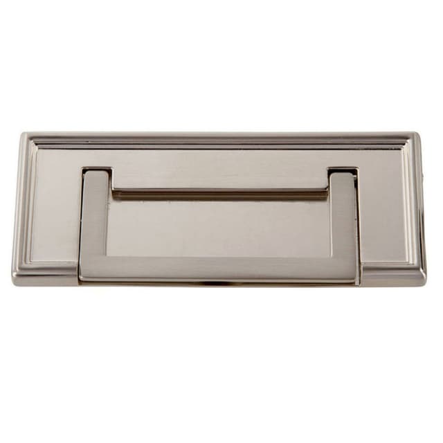 Top Knobs Campaign Series 3" (76 mm) Center to Center Brushed Nickel Pull, - 381-BRN