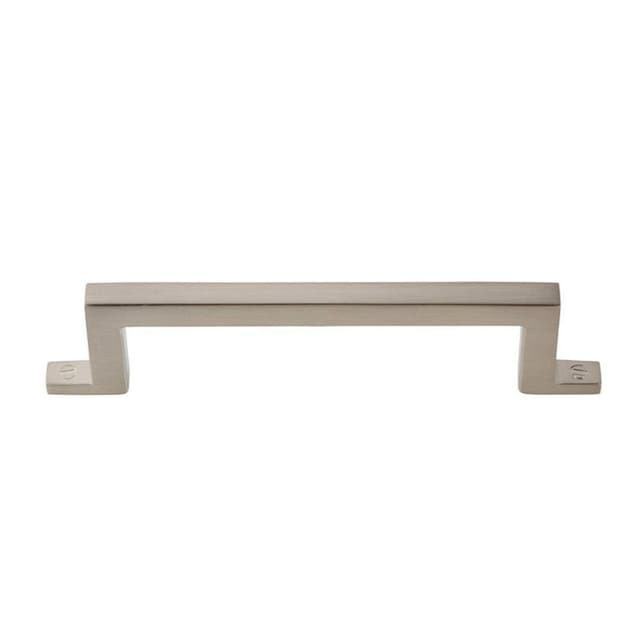 Top Knobs Campaign Series 3-3/4" (95 mm) Center to Center Brushed Nickel Pull, - 385-BRN