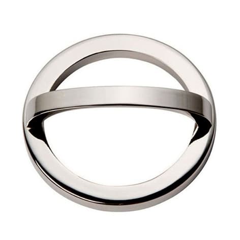 Top Knobs Tableau 3" (76 mm) Center to Center Polished Nickel Pull, 407-PN