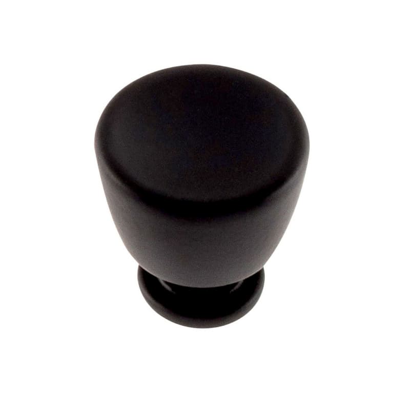 Top Knobs Conga 1-1/8" (28.5 mm) Diameter Matte BlackKnob, 412-BL