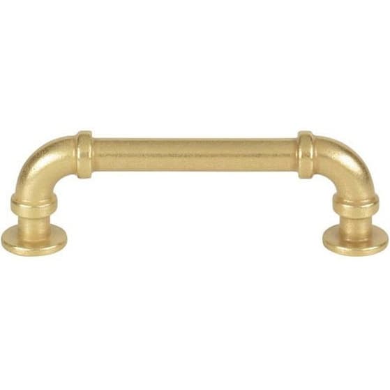 Top Knobs Steam Punk 3-3/4" (96 mm) Center to Center Vintage Brass Pull, 432-UB