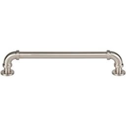 Top Knobs Steam Punk Series 6-5/16" (160 mm) Center to Center Brushed Nickel Pull, - 433-BRN