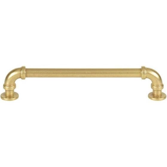 Top Knobs Steam Punk 6-5/16" (160 mm) Center to Center Vintage Brass Pull, 433-UB