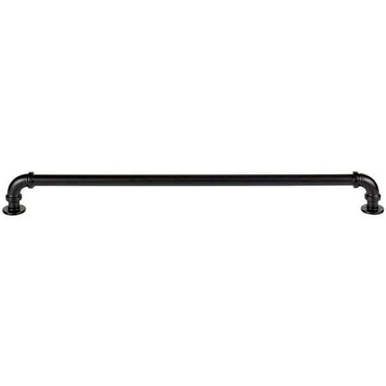 Top Knobs Steam Punk 12" (305 mm) Center to Center Matte Black Pull, 434-BL