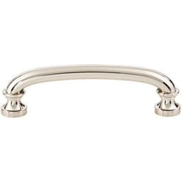Top Knobs Shelley Series 3-3/4" (96 mm) Center to Center Polished Nickel Pull, - 437-PN
