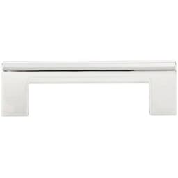 Top Knobs Round Rail Series 3-3/4" (96 mm) Center to Center Polished Chrome Pull, - 438-CH