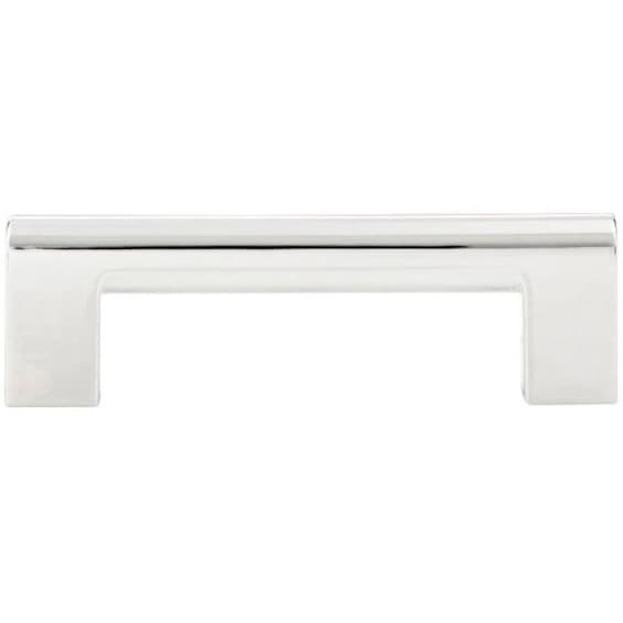 Top Knobs Round Rail Series 3-3/4" (96 mm) Center to Center Polished Chrome Pull, - 438-CH